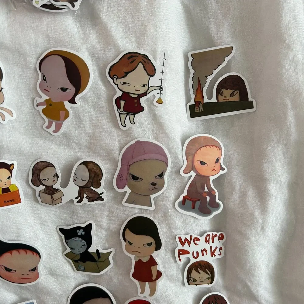 Yoshitomo Nara Sticker Pack Set of 50 Matte Style Laptop Stickers